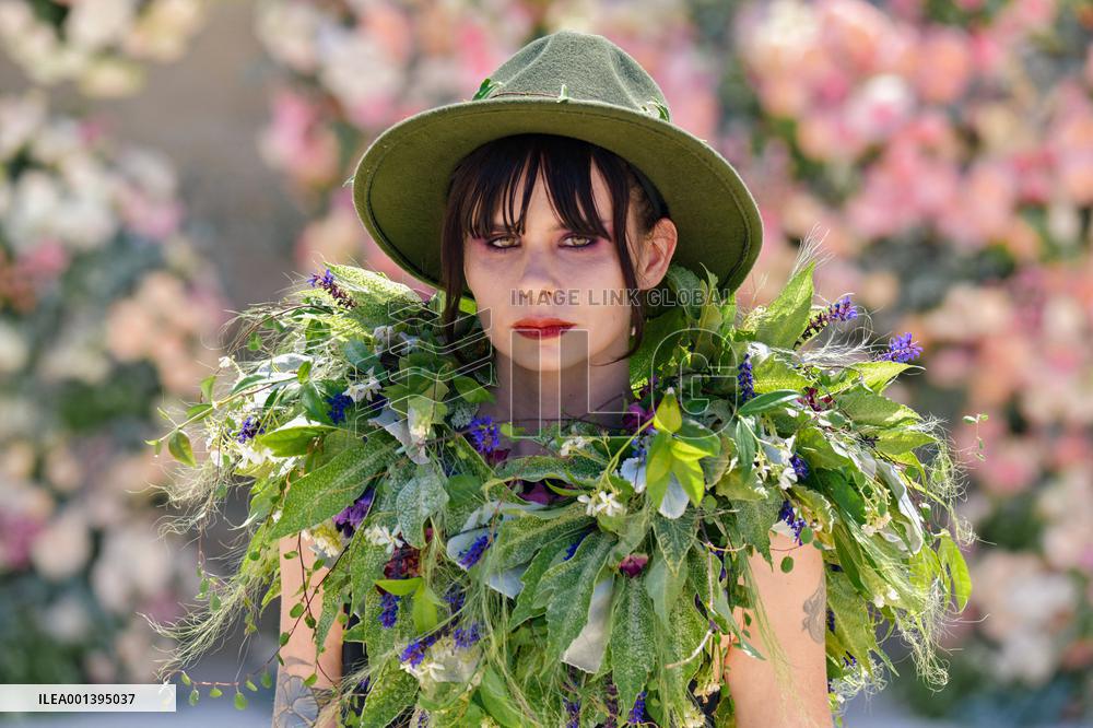Floral Fashion Show At The Tuileries Garden - Paris