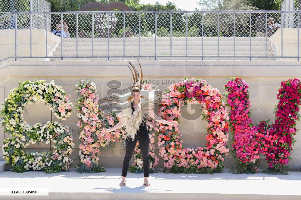 Floral Fashion Show At The Tuileries Garden - Paris