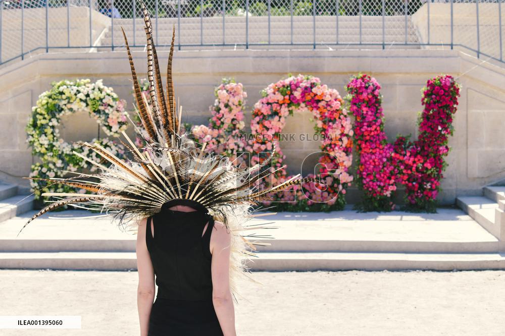 Floral Fashion Show At The Tuileries Garden - Paris
