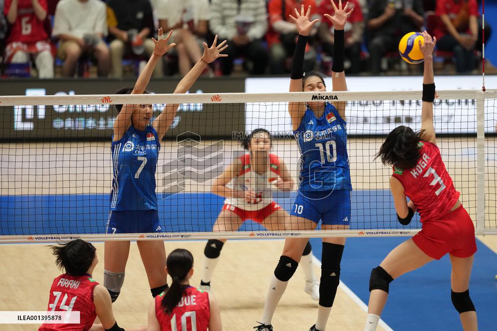 (SP)JAPAN-NAGOYA-VOLLEYBALL-NATIONS LEAGUE-WOMEN-CHN VS JPN
