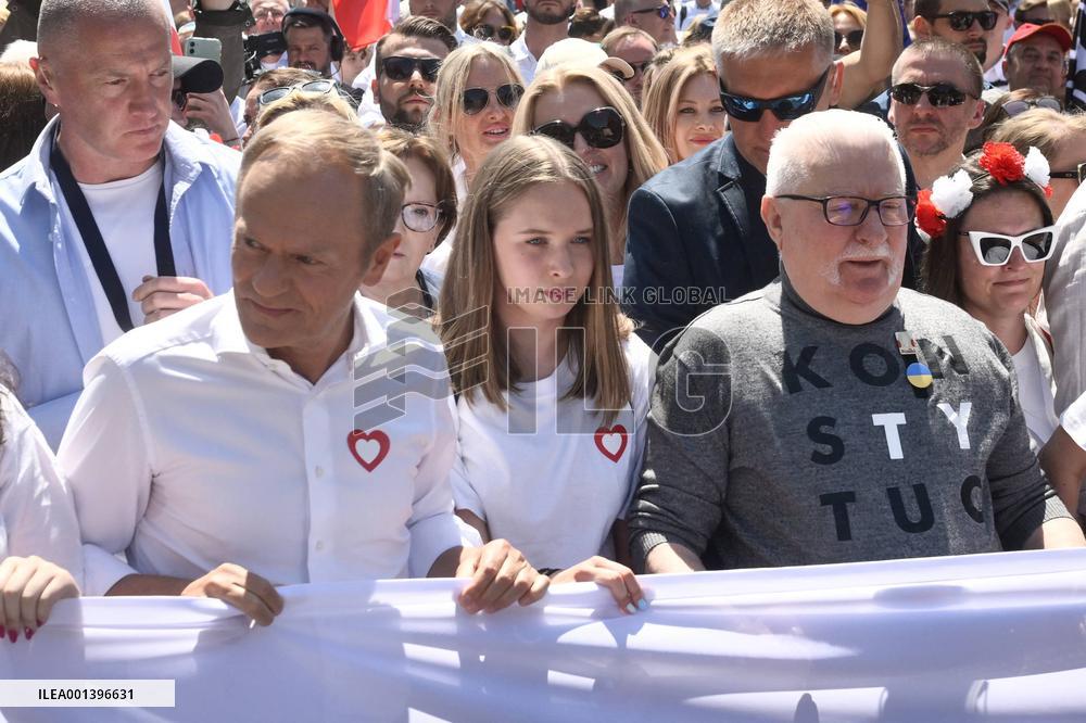 March For Democracy - Warsaw