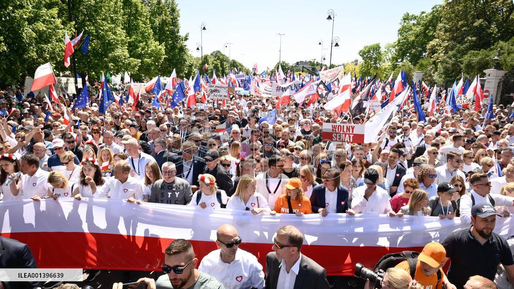 March For Democracy - Warsaw