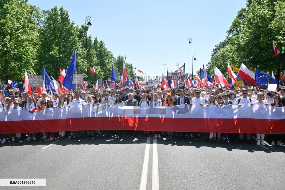 March For Democracy - Warsaw