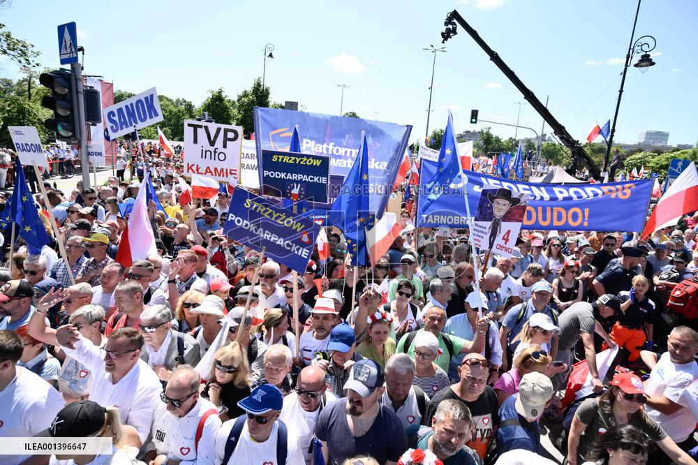 March For Democracy - Warsaw
