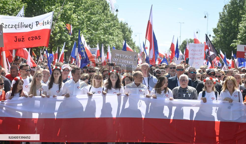 March For Democracy - Warsaw