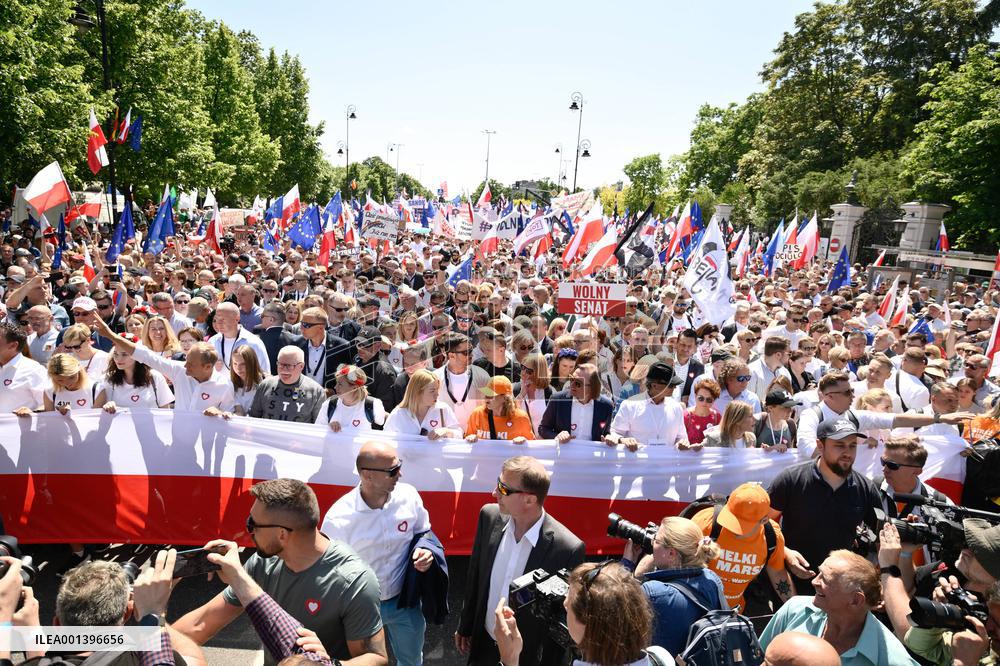 March For Democracy - Warsaw