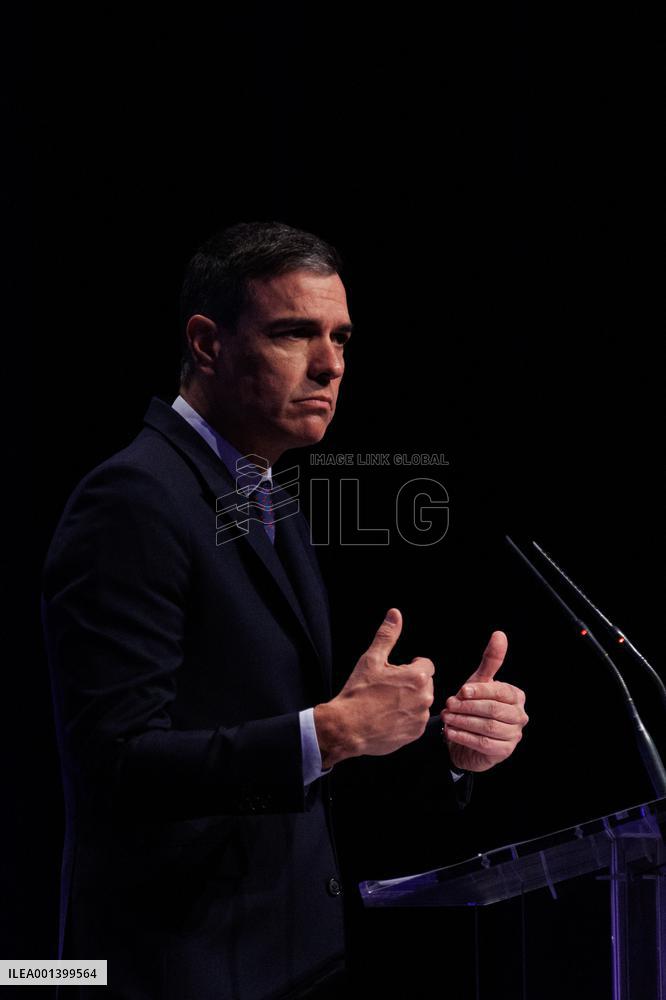 Pedro Sanchez At European Recovery Funds Conference - Madrid