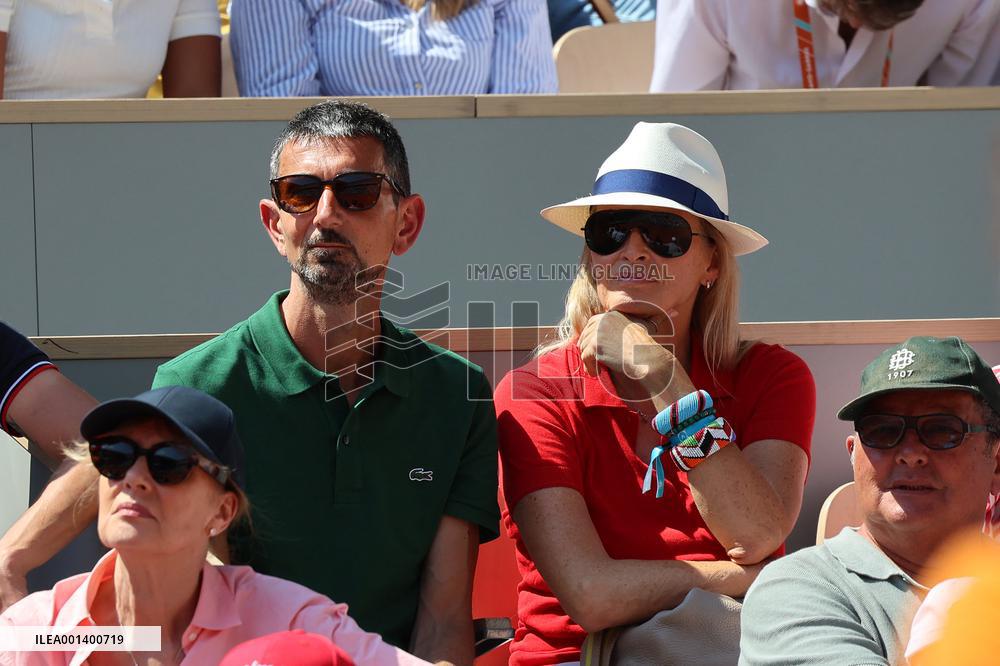 Roland Garros 2023 - Celebrities In The Stands - Day 9 NB