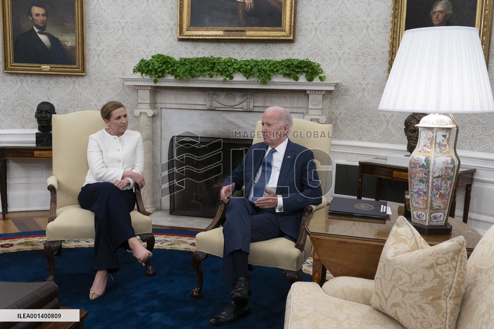 President Joe Biden meets with Prime Minister Mette Frederiksen of Denmark