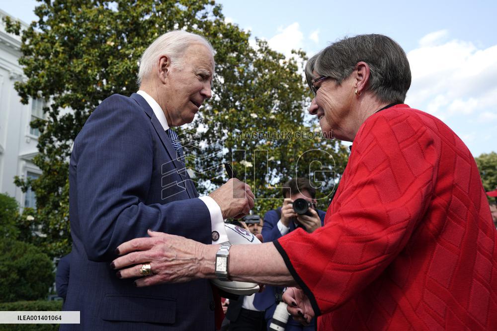 Joe Biden welcomes Kansas City Chiefs - Washington
