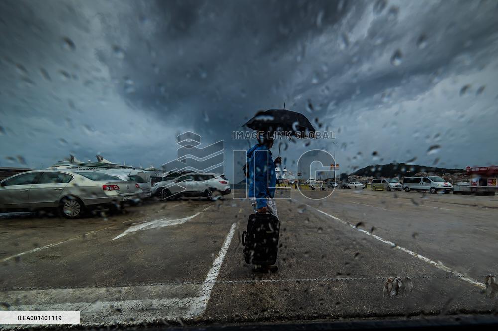 CROATIA-SPLIT-HEAVY RAIN