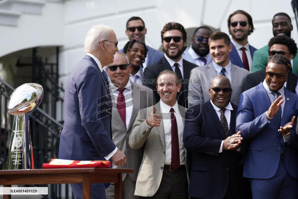 Joe Biden welcomes Kansas City Chiefs - Washington