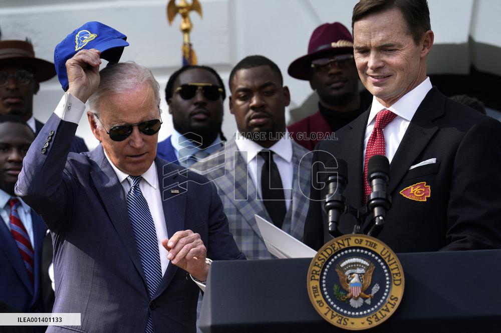 Joe Biden welcomes Kansas City Chiefs - Washington