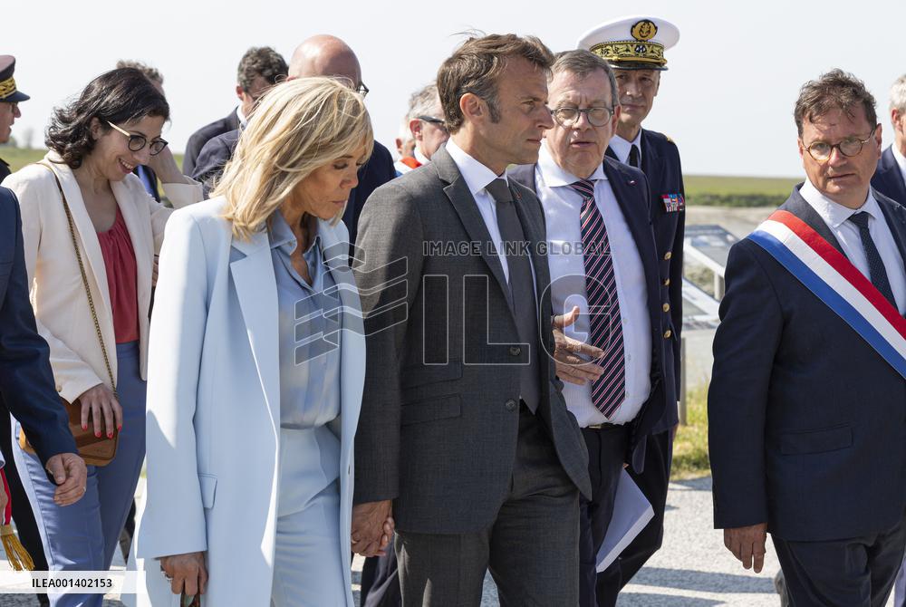 Emmanuel Macron Visit To Mont-Saint-Michel