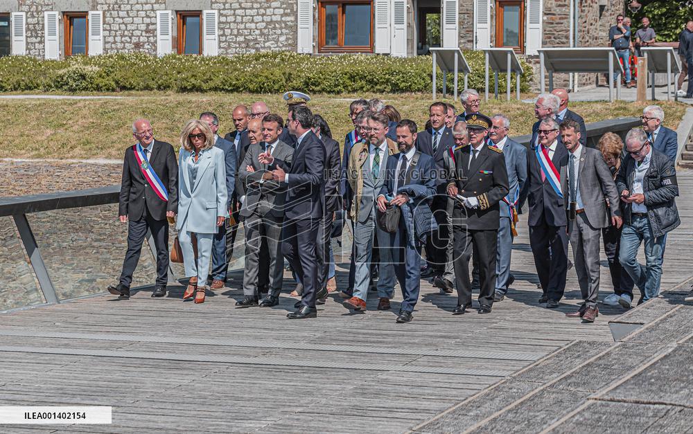 Emmanuel Macron Visit To Mont-Saint-Michel