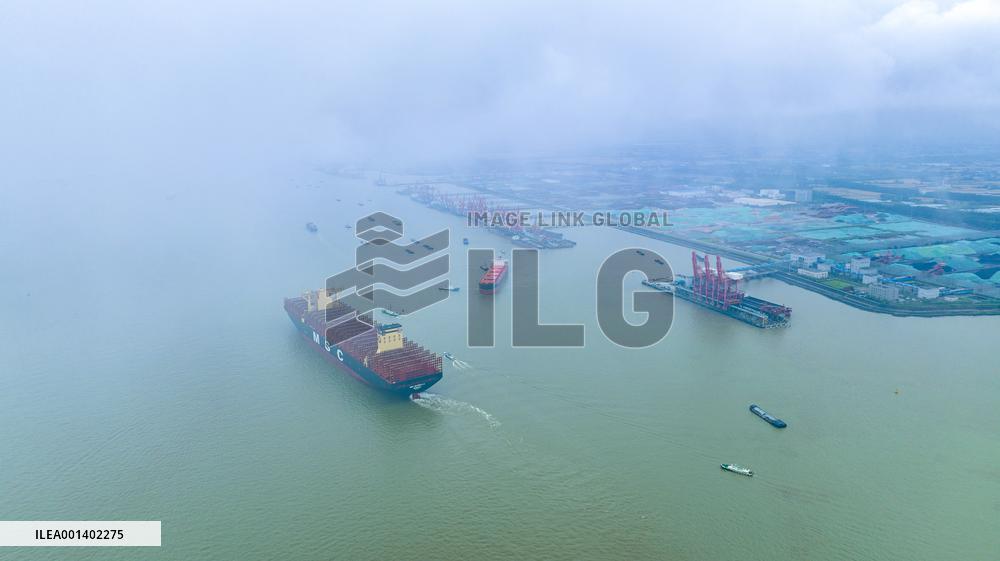 The World Largest Newly Built Container Ship MSC MARIELLA Started Sea Trials