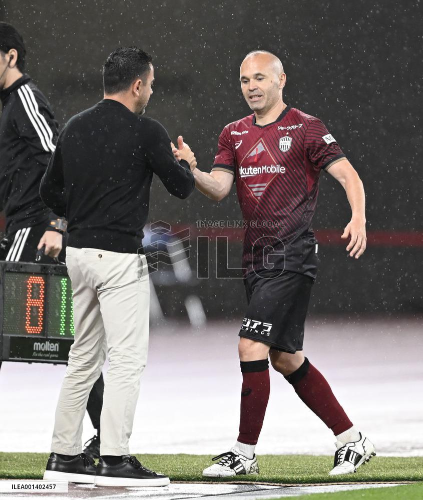 Football: Barcelona vs. Vissel Kobe friendly
