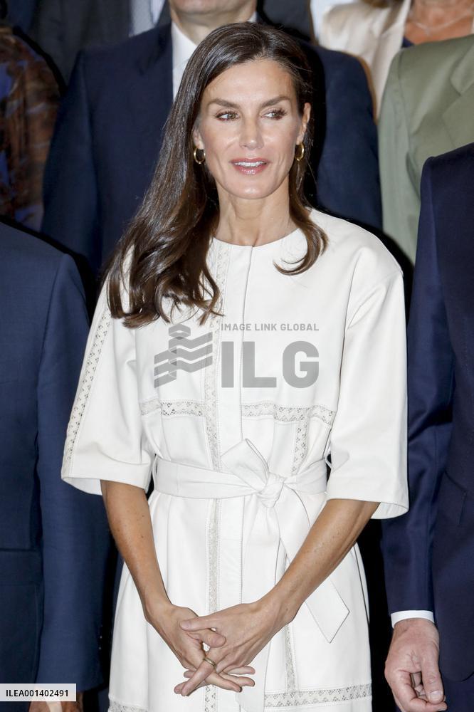 Queen Letizia Attends FAD Meeting - Madrid