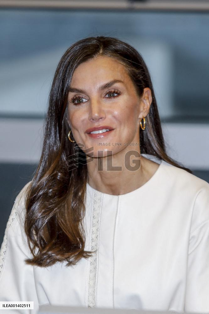Queen Letizia Attends FAD Meeting - Madrid
