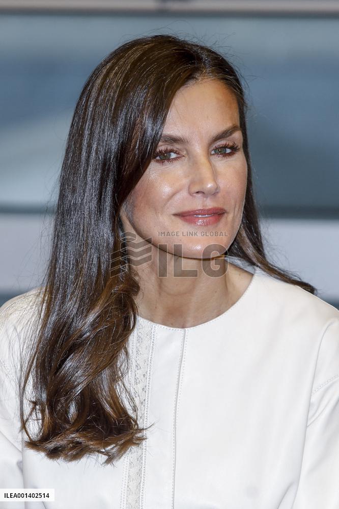Queen Letizia Attends FAD Meeting - Madrid