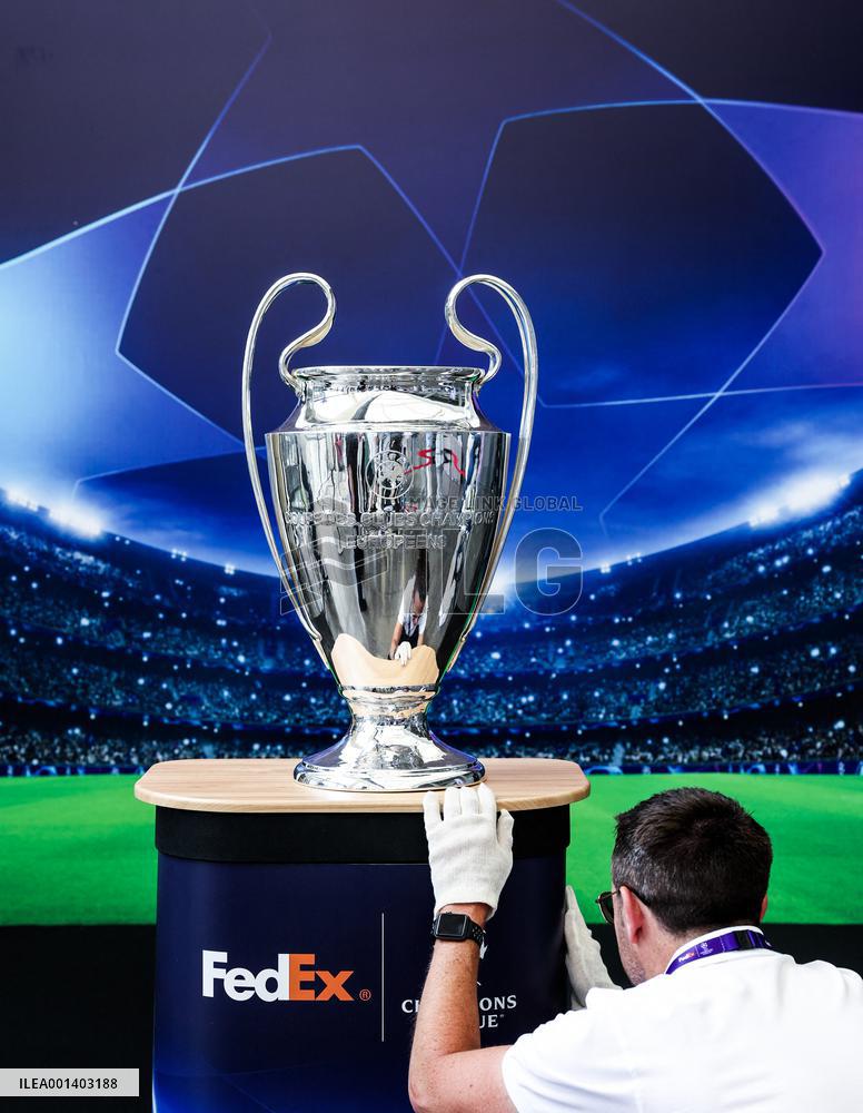 UEFA Champions League Trophy has arrived Istanbul