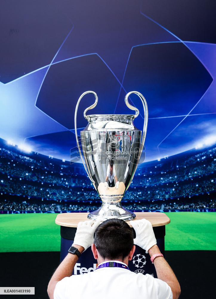 UEFA Champions League Trophy has arrived Istanbul