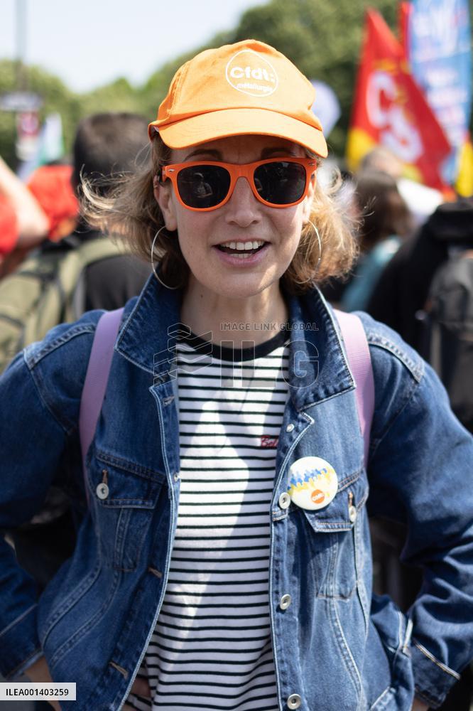 14th day of protest against the pensions reform - Paris