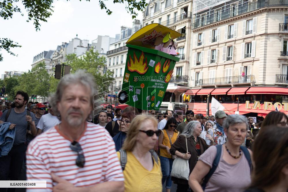 14th day of protest against the pensions reform - Paris