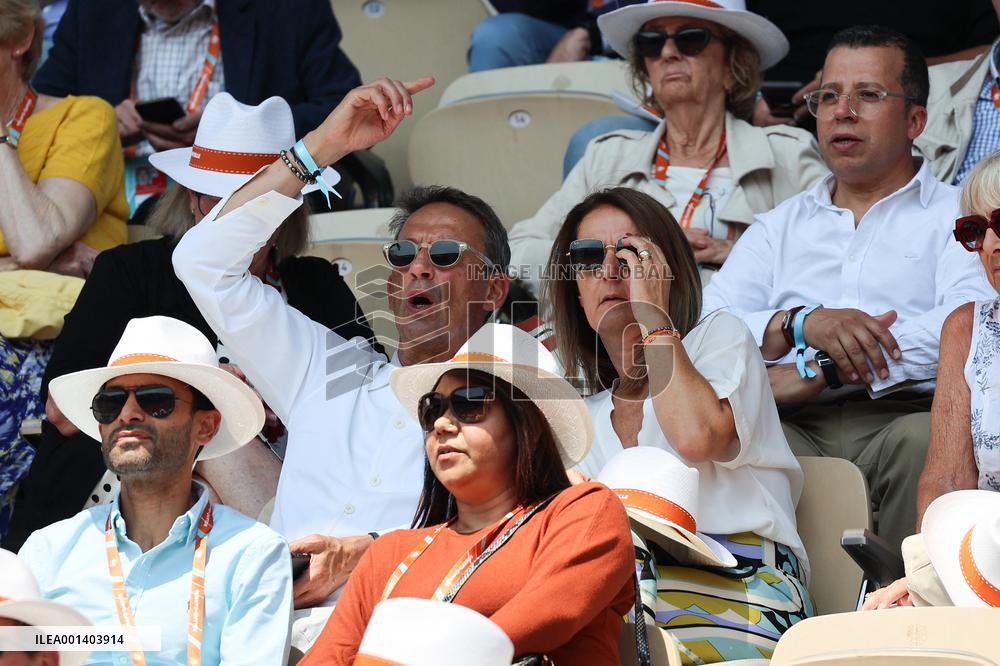 Roland Garros 2023 - Celebrities In The Stands - Day 10 NB