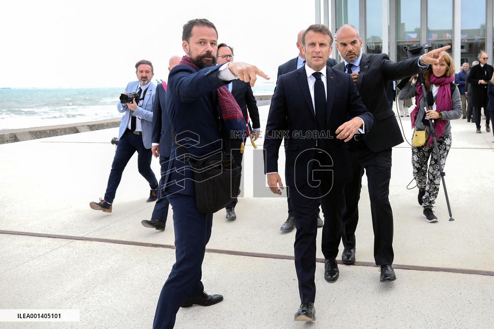 President Macron At D-Day 79th Anniversary - Colleville