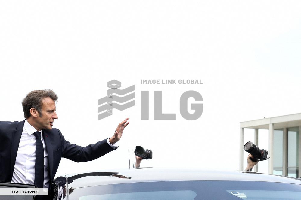 President Macron At D-Day 79th Anniversary - Colleville