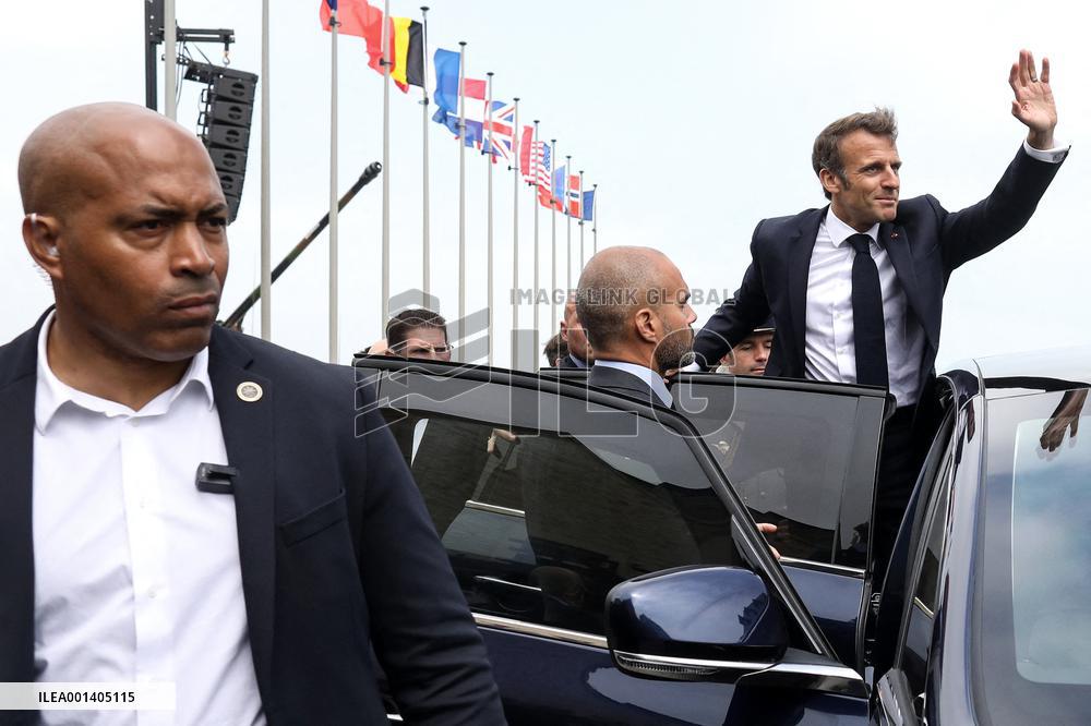 President Macron At D-Day 79th Anniversary - Colleville