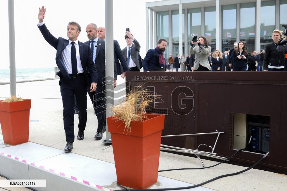 President Macron At D-Day 79th Anniversary - Colleville