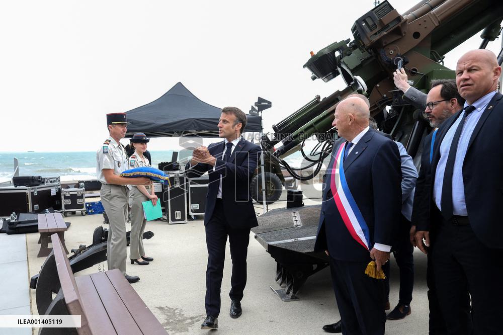 President Macron At D-Day 79th Anniversary - Colleville