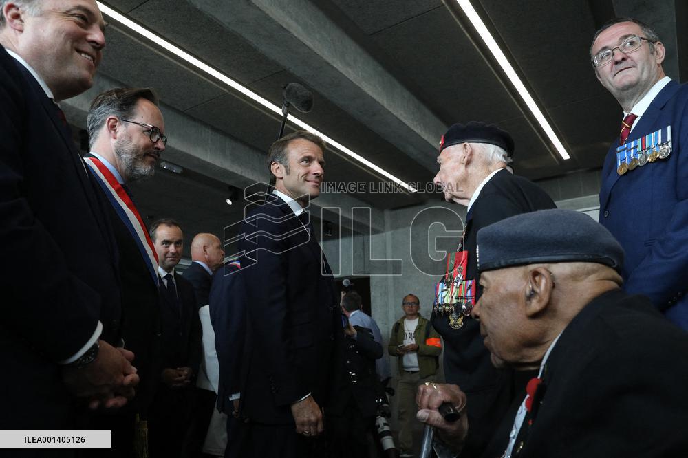 President Macron At D-Day 79th Anniversary - Colleville
