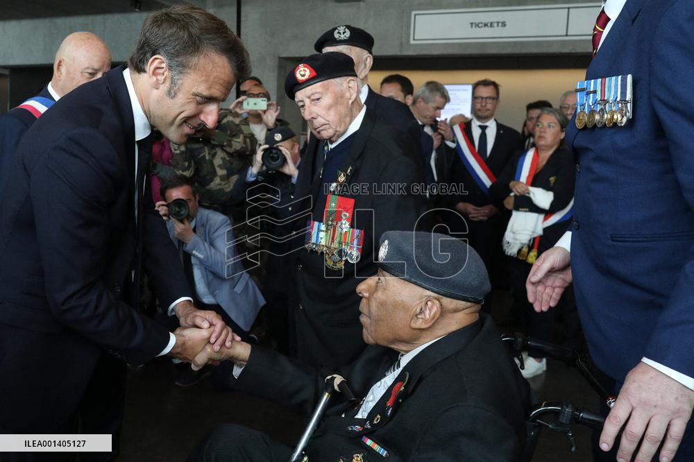 President Macron At D-Day 79th Anniversary - Colleville