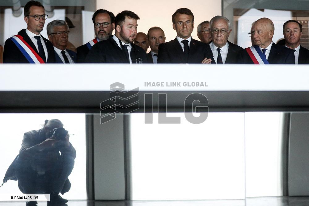 President Macron At D-Day 79th Anniversary - Colleville