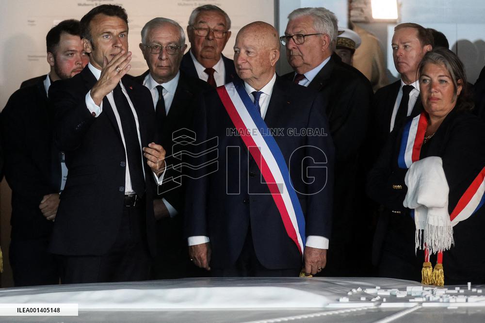 President Macron At D-Day 79th Anniversary - Colleville