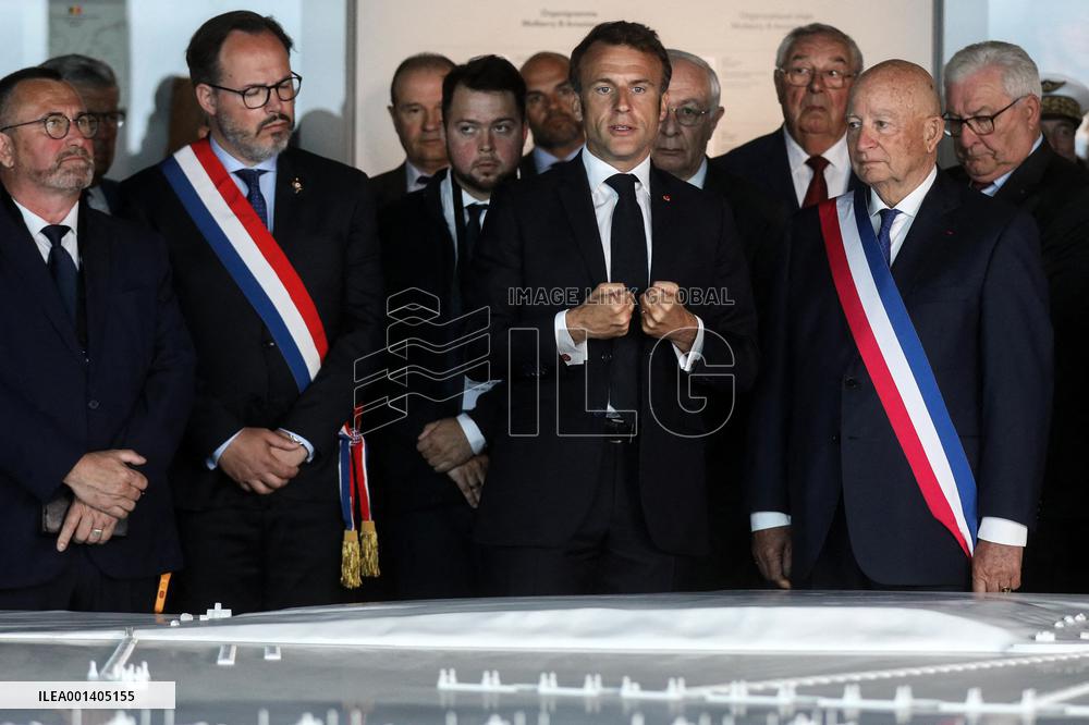 President Macron At D-Day 79th Anniversary - Colleville