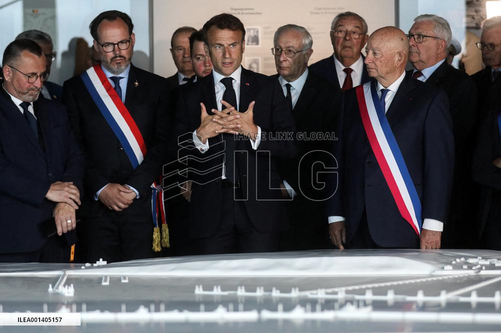 President Macron At D-Day 79th Anniversary - Colleville