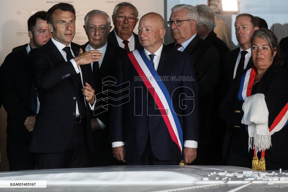 President Macron At D-Day 79th Anniversary - Colleville