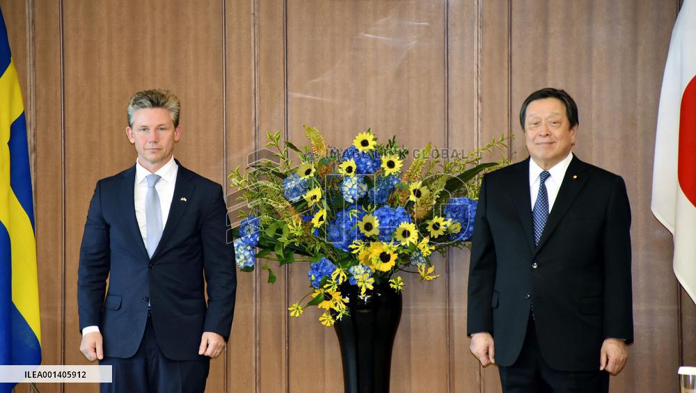 Japan-Sweden defense ministerial talks