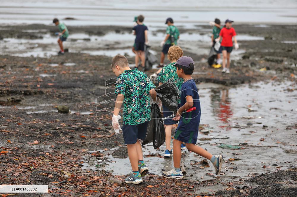 FIJI-SUVA-WORLD OCEANS DAY-BEACH CLEANUP