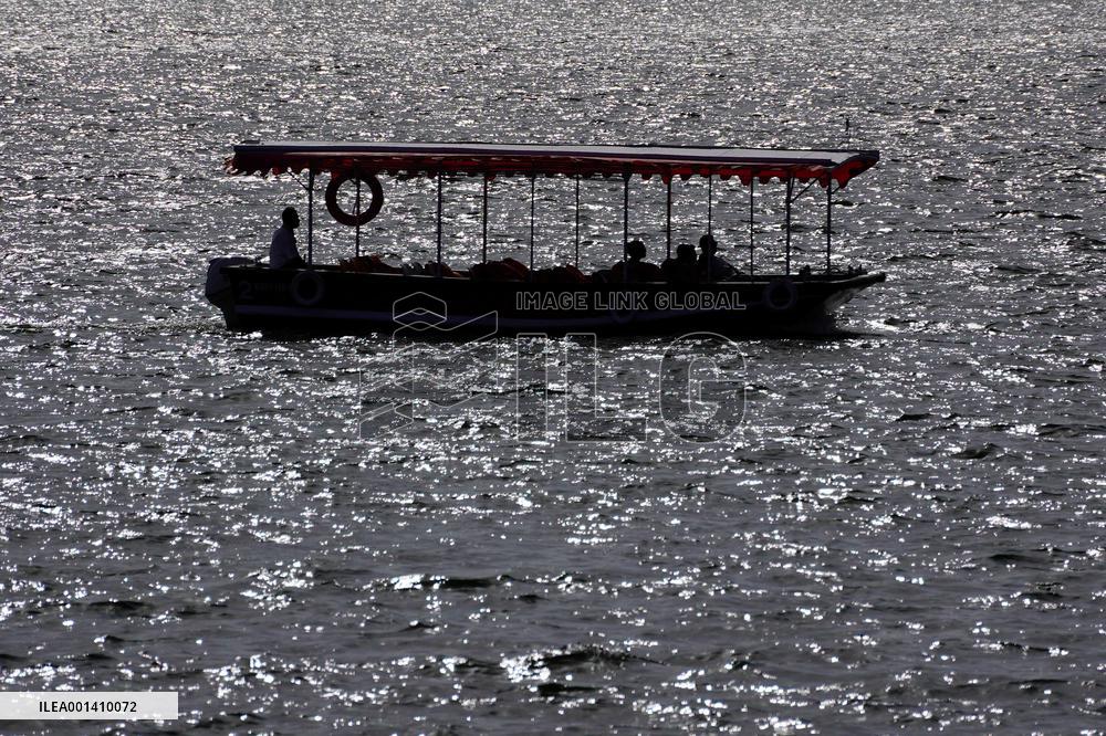 Tourist Enjoy Boat Ride - India