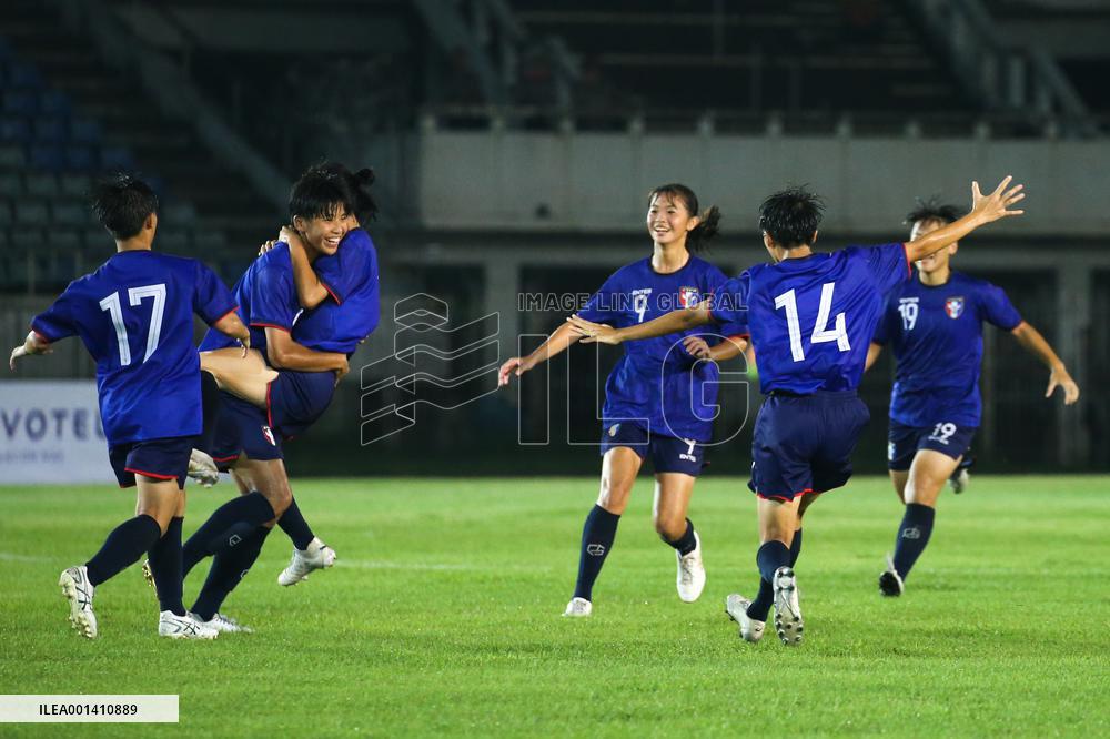 (SP)MYANMAR-YANGON-FOOTBALL-AFC U-20 WOMEN'S ASIAN CUP QUALIFIERS-CHINESE TAIPEI VS MYANMAR