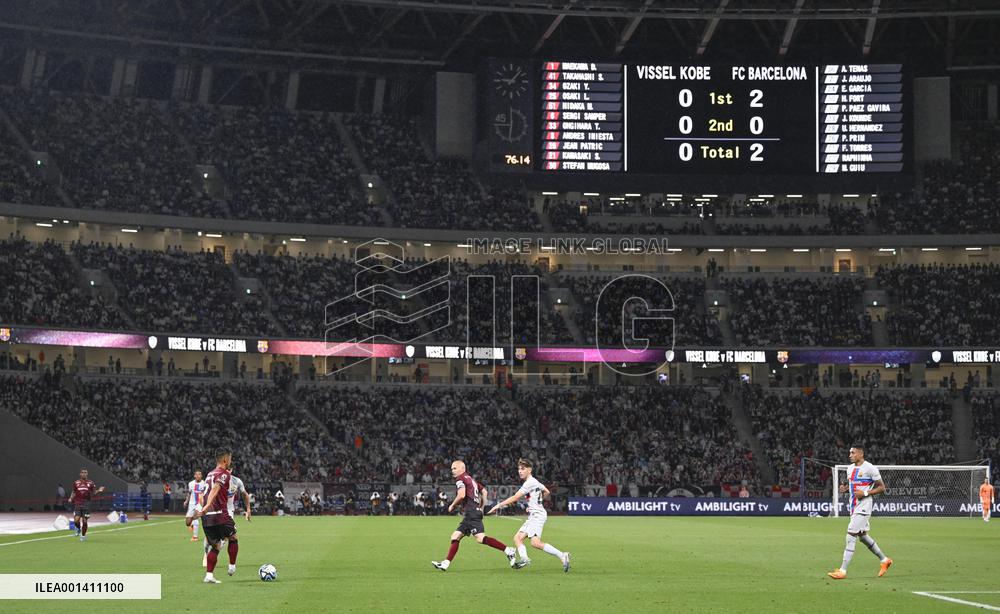 Football: Barcelona vs. Vissel Kobe friendly