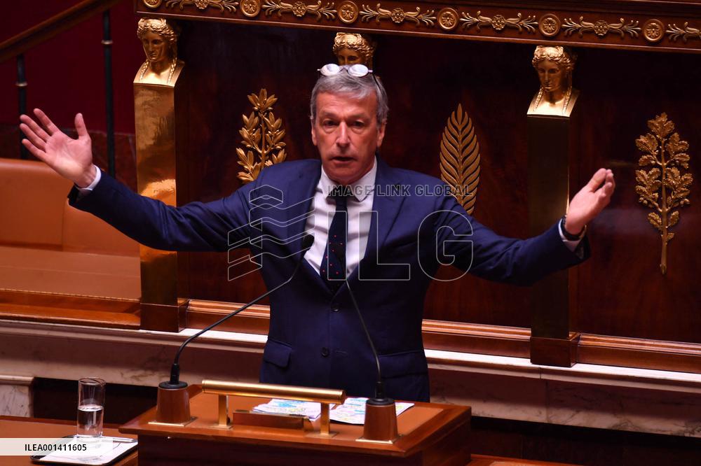 National Assembly Debates The Liot Law On The Repeal Of Pension Reform - Paris