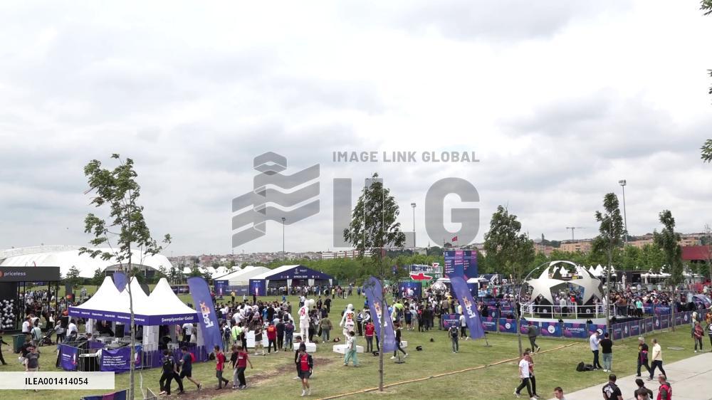 Football legends join tournament ahead of Champions League final in Istanbul