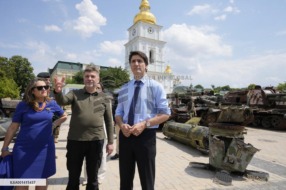 Justin Trudeau Visit To Ukraine - Kyiv