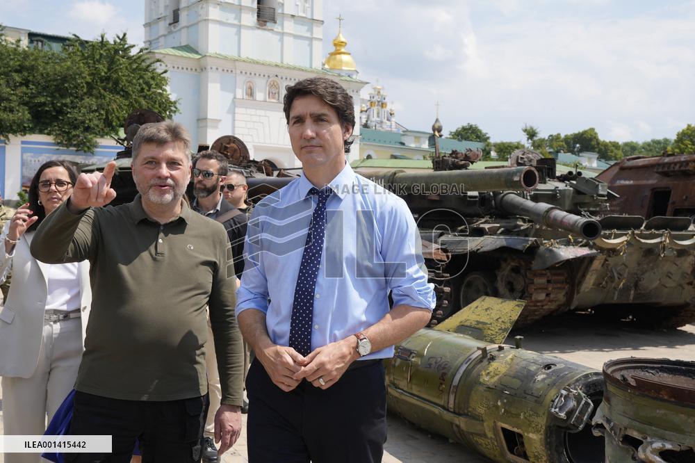 Justin Trudeau Visit To Ukraine - Kyiv